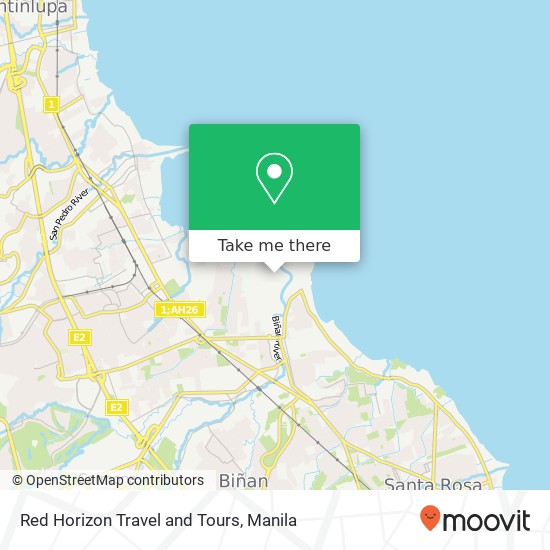 Red Horizon Travel and Tours map