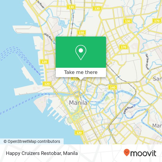 Happy Cruizers Restobar map