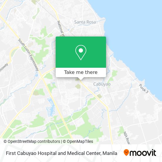 First Cabuyao Hospital and Medical Center map