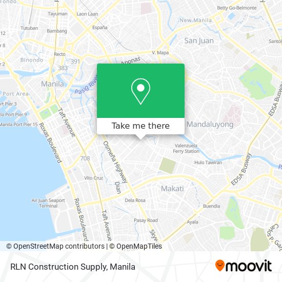 RLN Construction Supply map