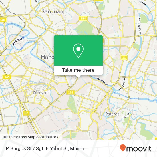 P. Burgos St / Sgt. F. Yabut St map