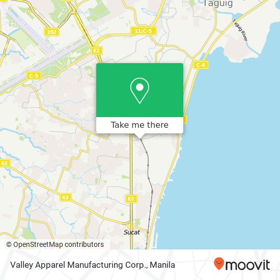 Valley Apparel Manufacturing Corp. map