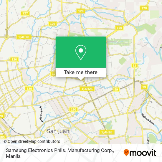 Samsung Electronics Phils. Manufacturing Corp. map