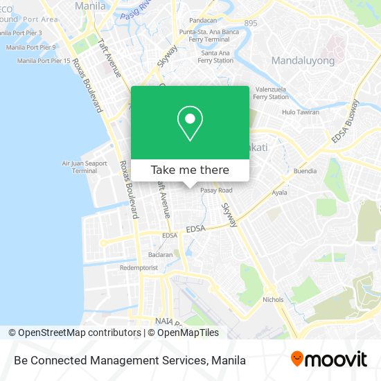 Be Connected Management Services map