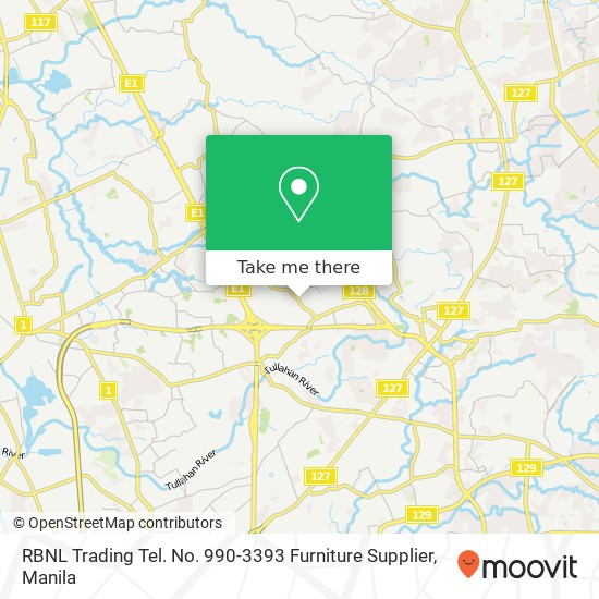 RBNL Trading Tel. No. 990-3393 Furniture Supplier map