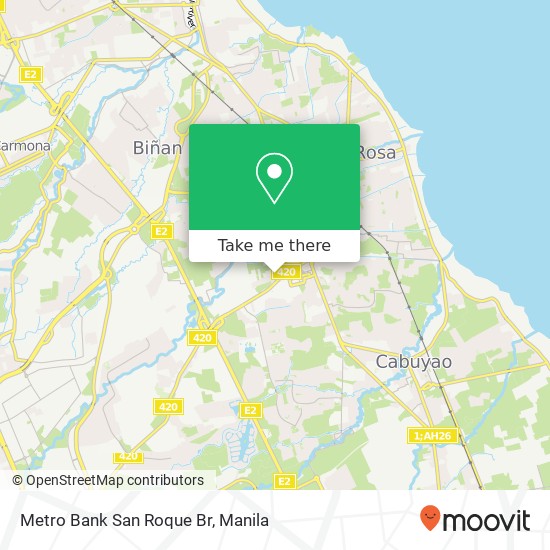 Metro Bank San Roque Br map