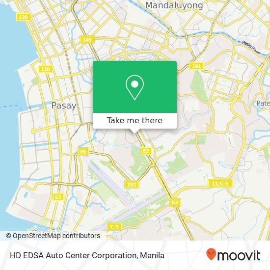 HD EDSA Auto Center Corporation map