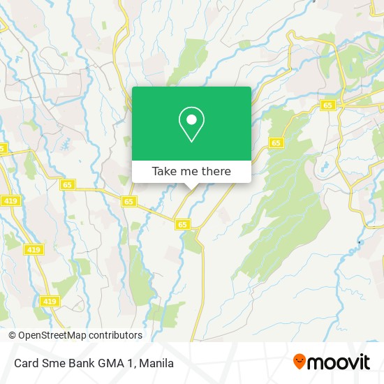 Card Sme Bank GMA 1 map