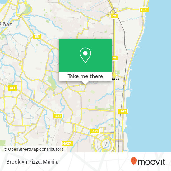 Brooklyn Pizza map