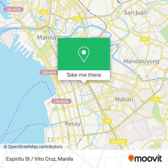 Espiritu St / Vito Cruz map