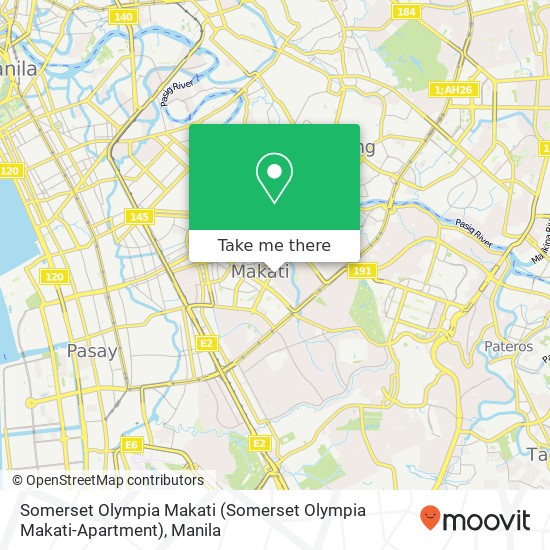 Somerset Olympia Makati map