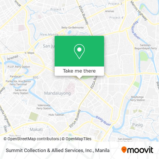 Summit Collection & Allied Services, Inc. map