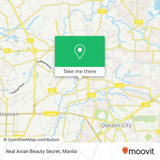 Real Asian Beauty Secret map