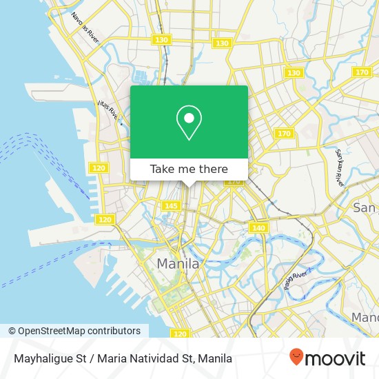 Mayhaligue St / Maria Natividad St map