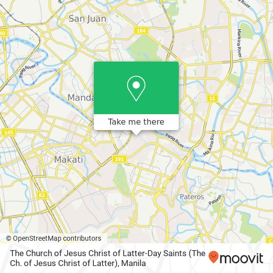 The Church of Jesus Christ of Latter-Day Saints (The Ch. of Jesus Christ of Latter) map