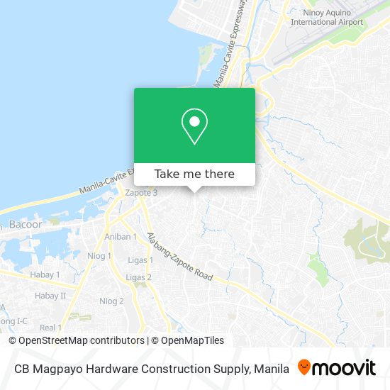 CB Magpayo Hardware Construction Supply map
