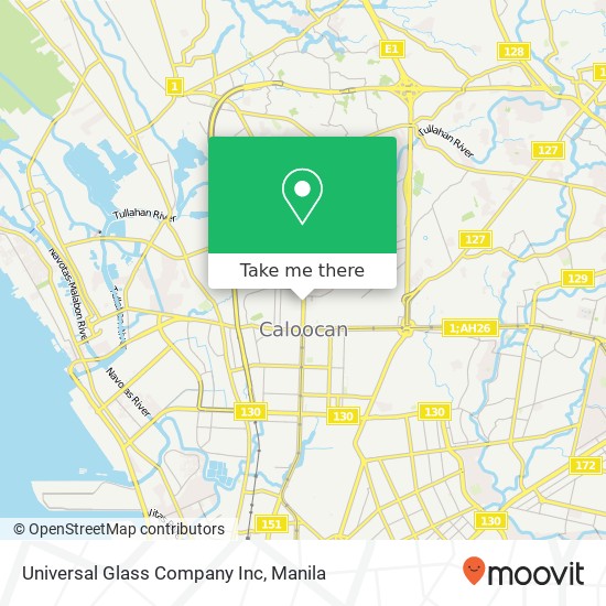 Universal Glass Company Inc map