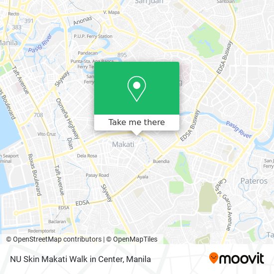 NU Skin Makati Walk in Center map