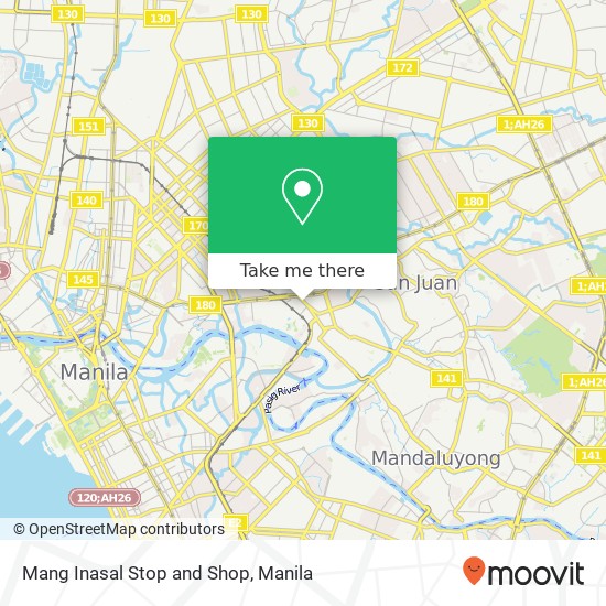 Mang Inasal Stop and Shop map