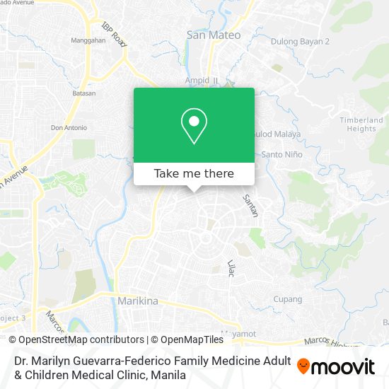 Dr. Marilyn Guevarra-Federico Family Medicine Adult & Children Medical Clinic map