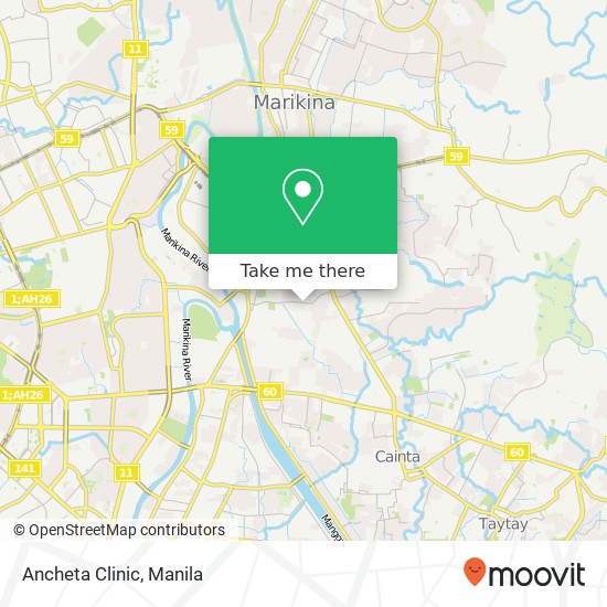 Ancheta Clinic map