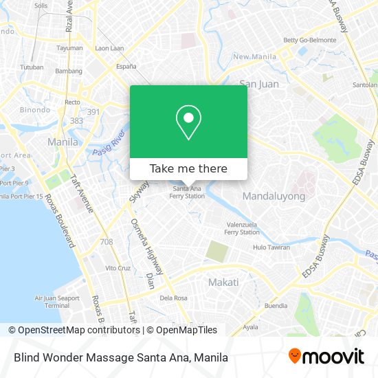 Blind Wonder Massage Santa Ana map