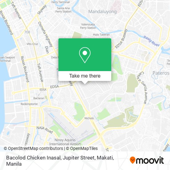 Bacolod Chicken Inasal, Jupiter Street, Makati map
