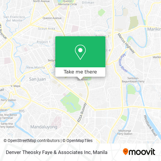 Denver Theosky Faye & Associates Inc map