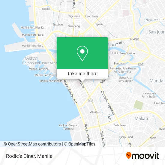 Rodic's Diner map