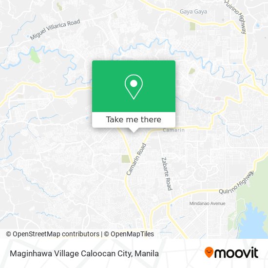Maginhawa Village Caloocan City map