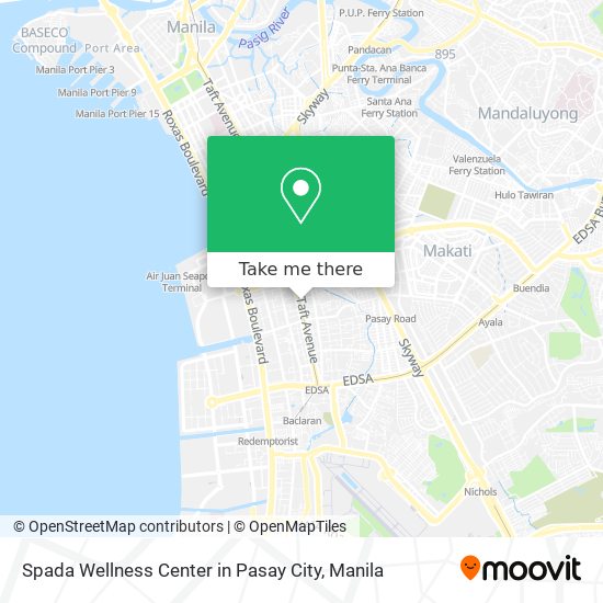 Spada Wellness Center in Pasay City map