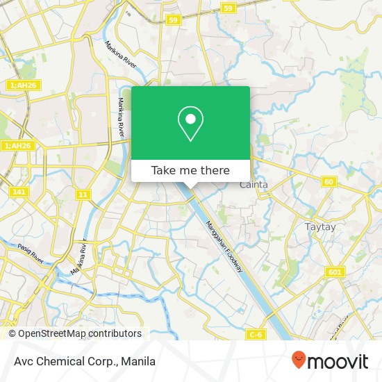 Avc Chemical Corp. map