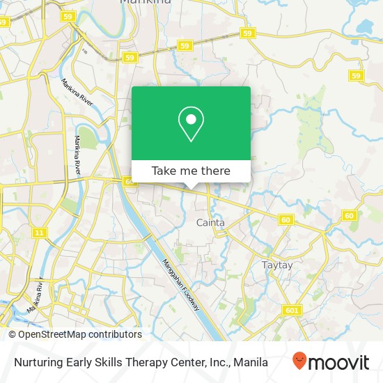 Nurturing Early Skills Therapy Center, Inc. map