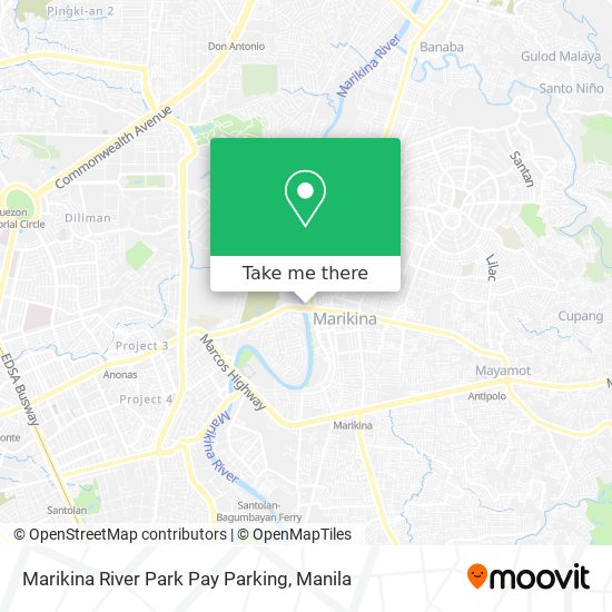 Marikina River Park Pay Parking map