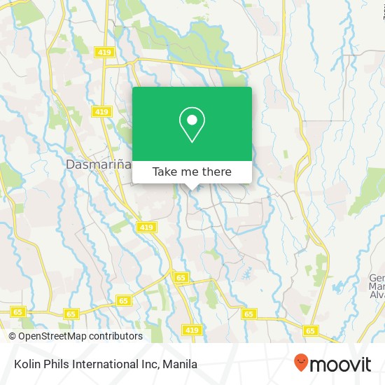 Kolin Phils International Inc map