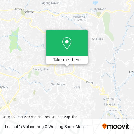 Lualhati's Vulcanizing & Welding Shop map