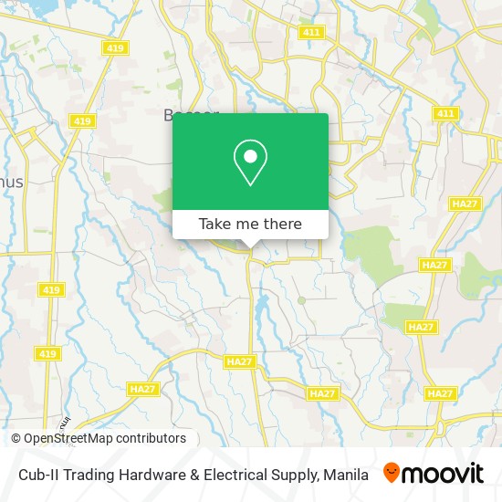 Cub-II Trading Hardware & Electrical Supply map