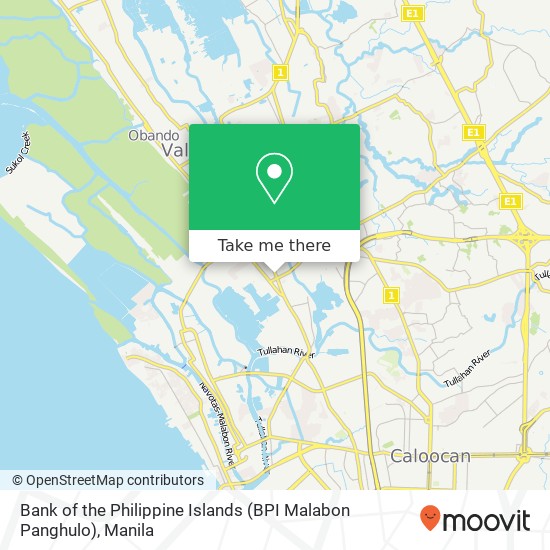 Bank of the Philippine Islands (BPI Malabon Panghulo) map