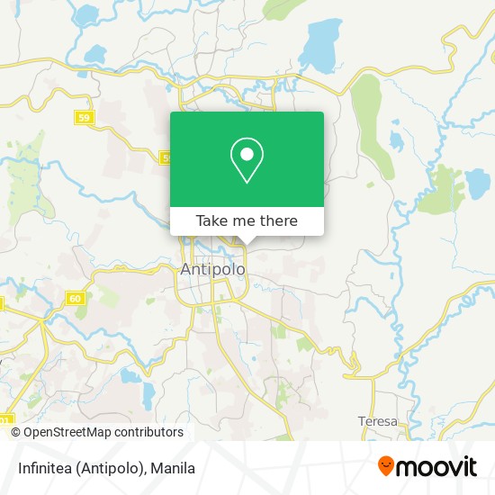 Infinitea (Antipolo) map