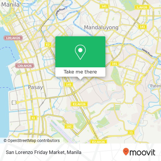 San Lorenzo Friday Market map