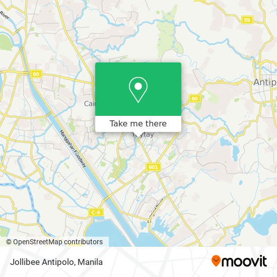 Jollibee Antipolo map