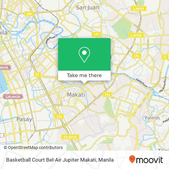 Basketball Court Bel-Air Jupiter Makati map