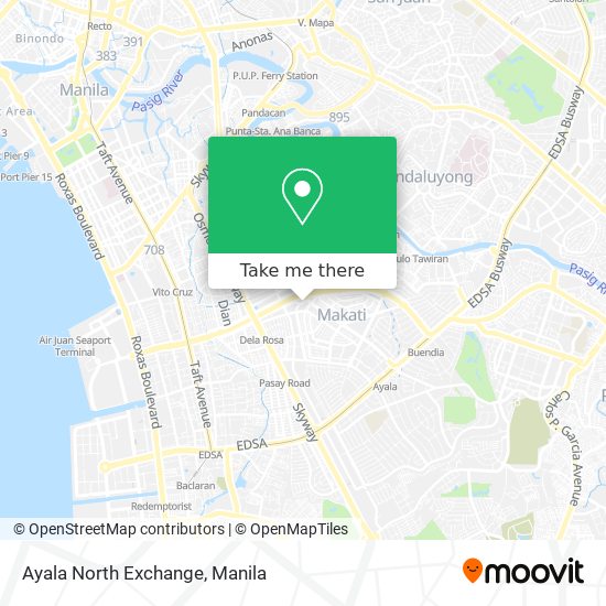 Ayala North Exchange map