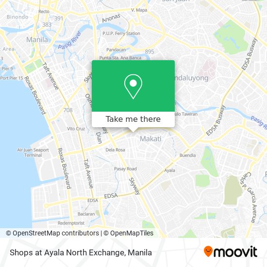 Shops at Ayala North Exchange map
