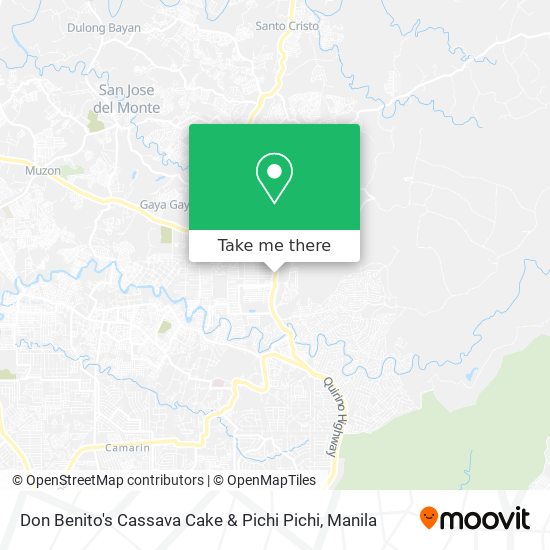 Don Benito's Cassava Cake & Pichi Pichi map