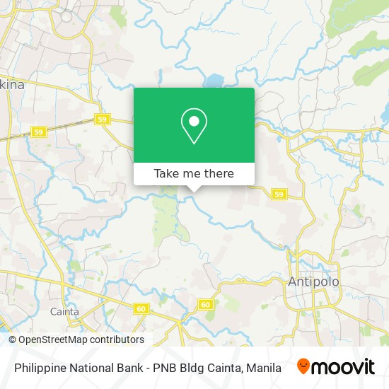 Philippine National Bank - PNB Bldg Cainta map
