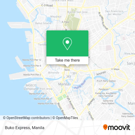 Buko Express map