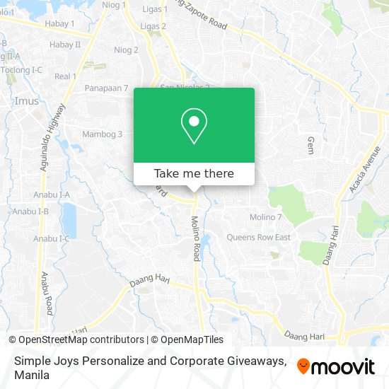Simple Joys Personalize and Corporate Giveaways map