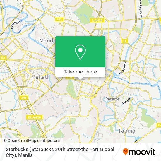 Starbucks (Starbucks 30th Street-the Fort Global City) map