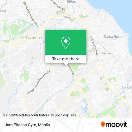 Jam Fitness Gym map